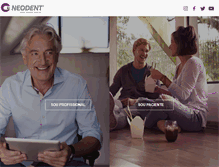 Tablet Screenshot of neodent.com.br