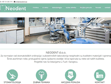 Tablet Screenshot of neodent.ba
